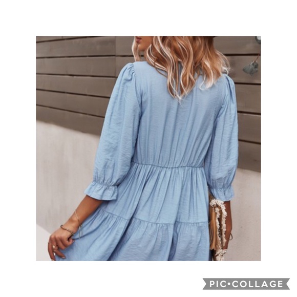 Bohemian Ruffle Loose Fit Dress - Picture 3 of 4